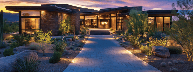 commercial landscaped property